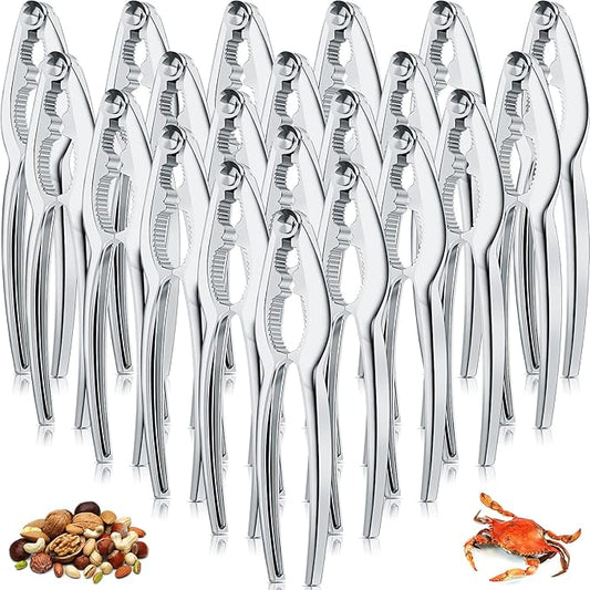 Therwen 50 Pack Nut Crackers Bulk Heavy Duty Nut Seafood Crab Leg Claw Crackers Opener Tool for Nuts Walnuts Shellfish Home Restaurant Kitchen Crumbled Tools