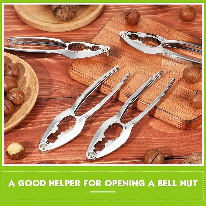 Therwen 50 Pack Nut Crackers Bulk Heavy Duty Nut Seafood Crab Leg Claw Crackers Opener Tool for Nuts Walnuts Shellfish Home Restaurant Kitchen Crumbled Tools