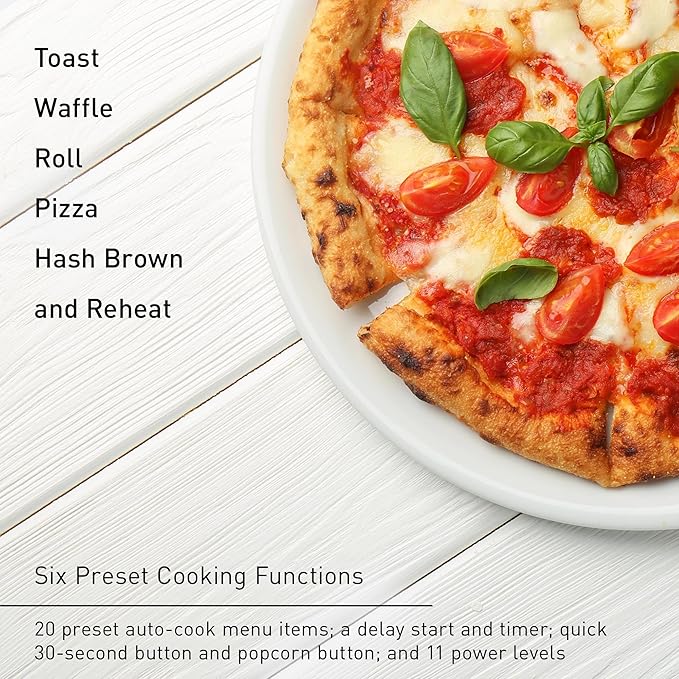 Panasonic FlashXpress Toaster Oven Countertop, 4-Slice Compact Size w/Double Infrared Heating, PFAS-free, 6 Auto Cook Options & Precise Temperature Control, 1300W - NB-G200P (Stainless Steel)