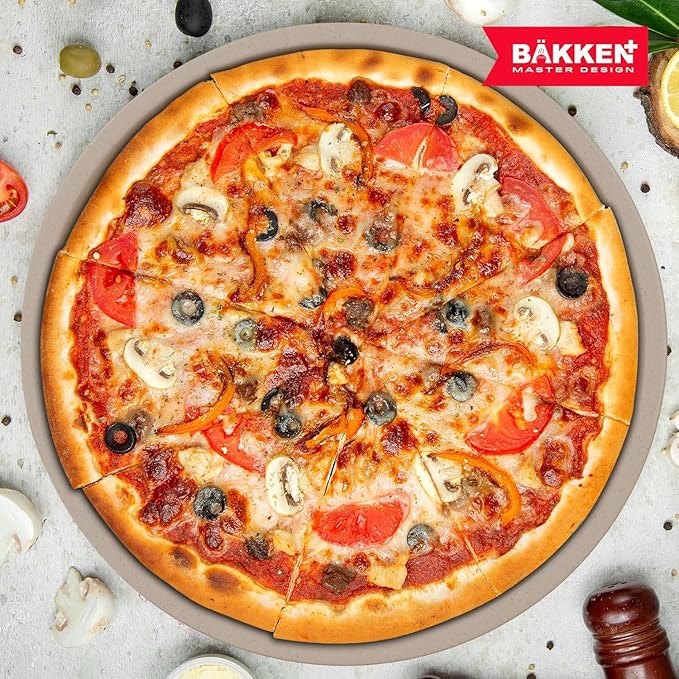 White Marble Non Stick Pizza Pans Set of 3 – Carbon Steel Pizza Baking Trays (9.45", 11.02", 12.99") for Oven Use, Durable, PFOA, PFOS, PTFE Free, Dishwasher Safe, Stain-resistant, Easy Cleanup