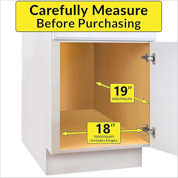 LYNK PROFESSIONAL® Pull Out Cabinet Organizer, 17" x 18" Slide Out Drawers for Kitchen Cabinets - Sliding Pull-Out Pantry Shelves – Home Shelf Organizers - Lifetime Ltd. Warranty, Chrome