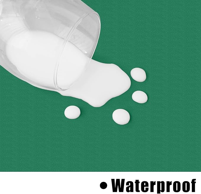 homing Rectangle Vinyl Tablecloth, Waterproof Spillproof Plastic Flannel Backed Table Cloth, Wipe Clean Table Cover for Dining, Buffet Parties and Camping (Emerald Green, 60" x 120")