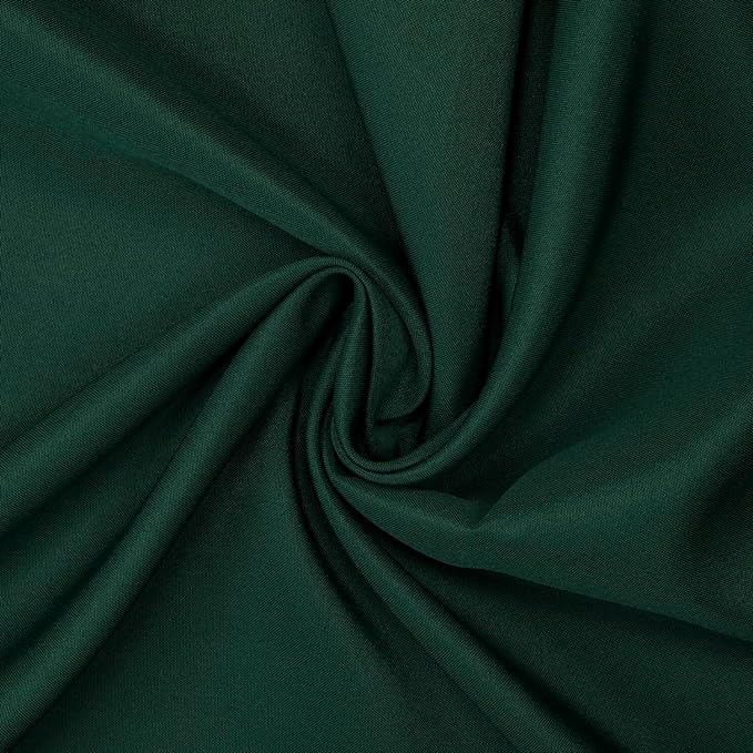 Gee Di Moda Rectangle Tablecloth - 90 x 132 Inch Hunter Green Table Cloth for 6 Foot Table with Floor-Length Drop - Heavy Duty Washable Fabric - 6 Ft Buffet Table, Holiday Party, Wedding & Baby Shower