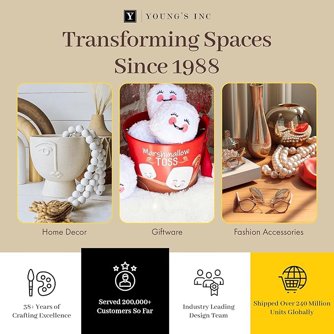 Young's Inc. 4 Pcs Set Blue Lagoon Nautical Ceramic Canisters- Storage Container for Kitchen and Bathroom - Beautiful Home Decor Accent to Store Food, Coffee, Tea, and More - White, Blue