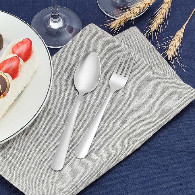 36-Piece Salad Forks Set, Funnydin 5.9" Stainless Steel Forks Silverware, Durable Dessert Forks Set, Cost-effective Small Forks for Home, Kitchen, Restaurant - Mirror Polished, Dishwasher Safe