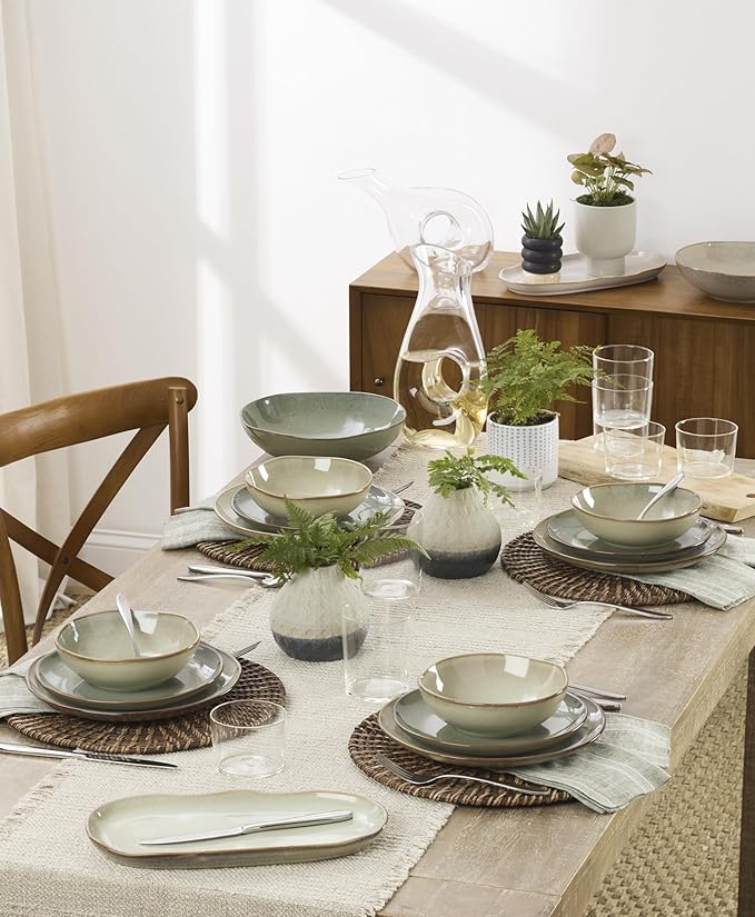 Oneida 897206 Organic Shades 2-Piece Serving Set, Green