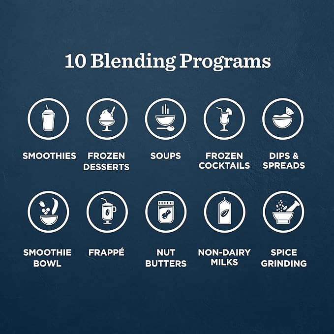 Vitamix Ascent X5 Blender, Professional-Grade, 10 Preset Blending Programs, 48-ounce Container, Self-Cleaning, Shadow Black