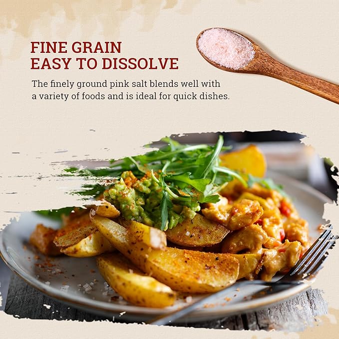 52USA Himalayan Pink Salt Fine, Fine Ground Table and Cooking Salt, 80oz (5 Pound), 100% Real, Pure, Unrefined Himalayan Pink Salt, 80+ Minerals and Electrolytes, Pink Himalayan Sea Salt, Kosher Salt