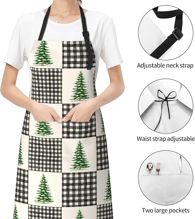 Funny Animal Apron with 2 Pockets Waterproof for Men Women Kitchen Garden Decor