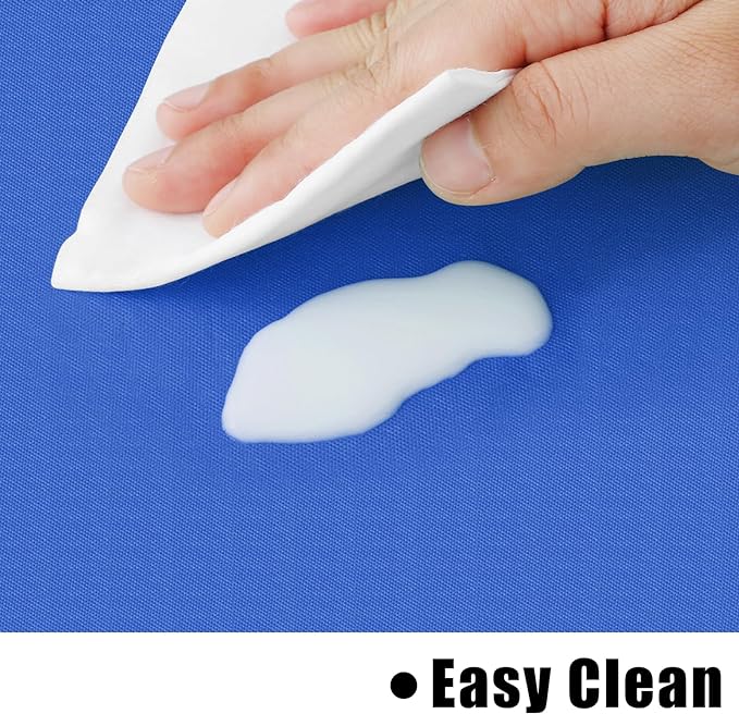 homing Rectangle Vinyl Tablecloth, Waterproof Spillproof Plastic Flannel Backed Table Cloth, Wipe Clean Table Cover for Dining, Buffet Parties and Camping (Blue, 54" x 120")