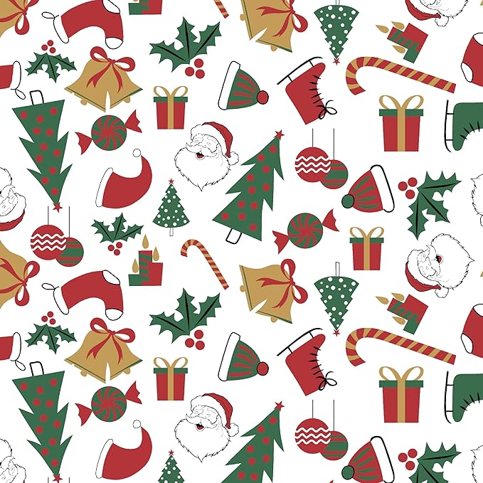 Urban Villa Christmas Dinner Napkins Christmas Print Cloth Napkins Set of 12 Premium Quality Dinner Napkins Cotton Oversized 20X20 in Cloth Napkins with Mitered Corners Ultra Soft Quality Napkins