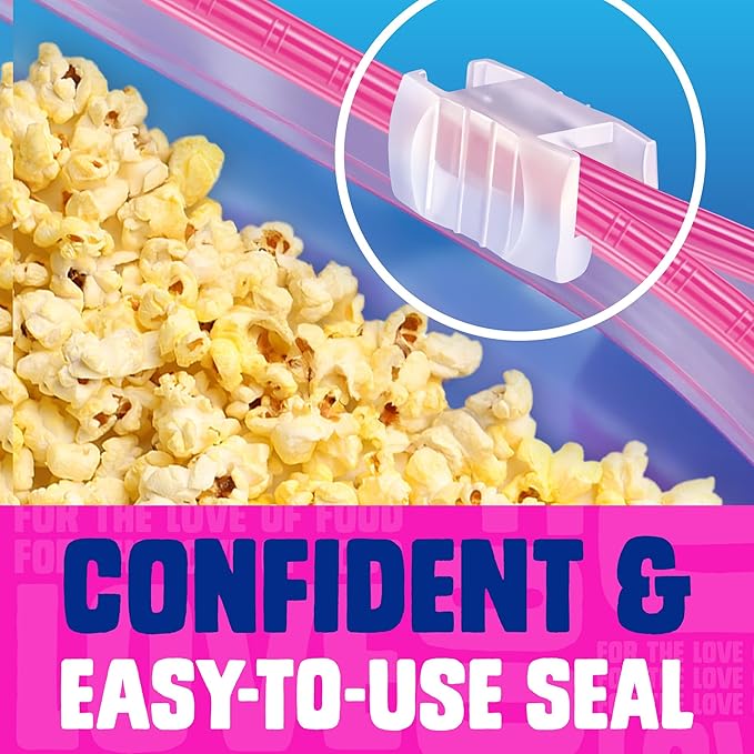 Ziploc Gallon Food Storage Slider Bags, Power Shield Technology for More Durability, 68 Count