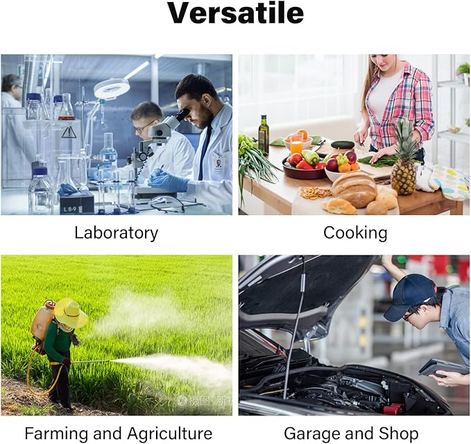 Luvan 1 Gallon Measuring Pitcher, Large Measuring Cup with Spout and Handle, 134oz Plastic measuring pitcher with Conversion Chart, 1 Gallon Measuring Container for Motor Oil, Chemicals, Pools, Lawns