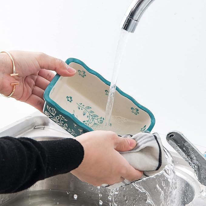 Wisenvoy Mini Loaf Pan Bread Pan Ceramic Loaf Pans for Baking Bread Mini Bread Loaf Pans 4-Pieces Bread Baking Pan