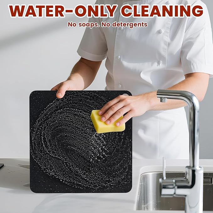 1MORE Pizza Steel for Oven,13"x13"Steels Pizza for Grill,1/4" Thick Pre-Seasoned Pizza Cooking Steel for Artisan Pizza, Bread, BBQ Restaurant-Quality Crisp Crust | Perfect for Oven Baked