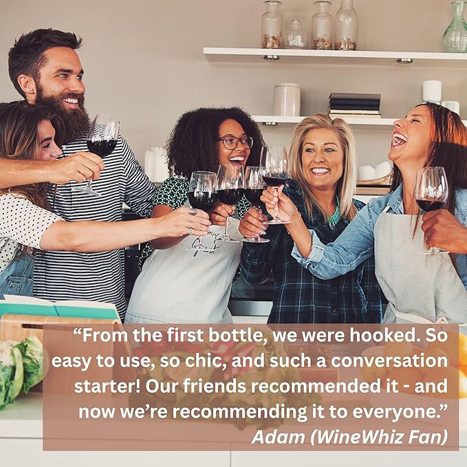 Electric Wine Aerator & Opener Set with Accessories, Rechargeable Automatic Corkscrew, Aerator, Dispenser, Foil Cutter Tool, Stopper, Wine Lovers Gift for Housewarming, Birthday, Registry, Anniversary