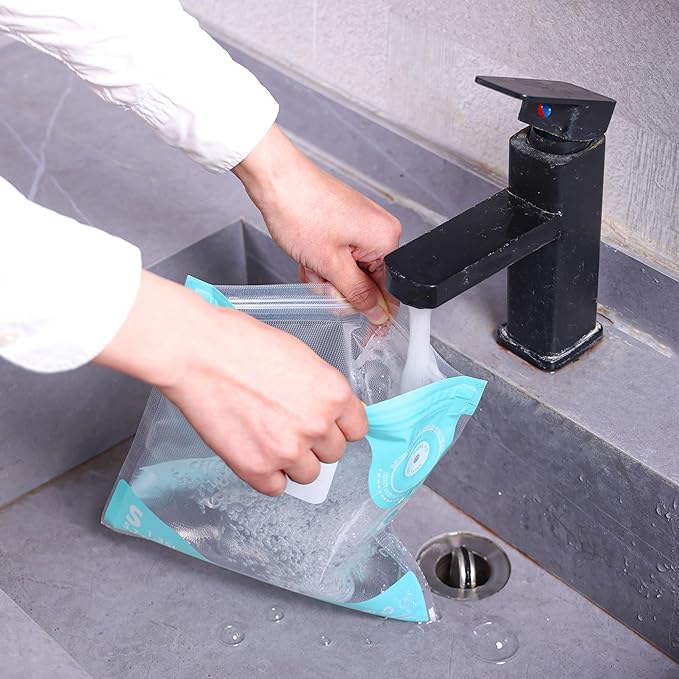 24pc BPA Free Vacuum Sealer Bags, Reusable Sous Vide & Food Storage, 20pc Vacuum Zipper Bags & 4 Seal Clips (11.8x13.4 Inch)