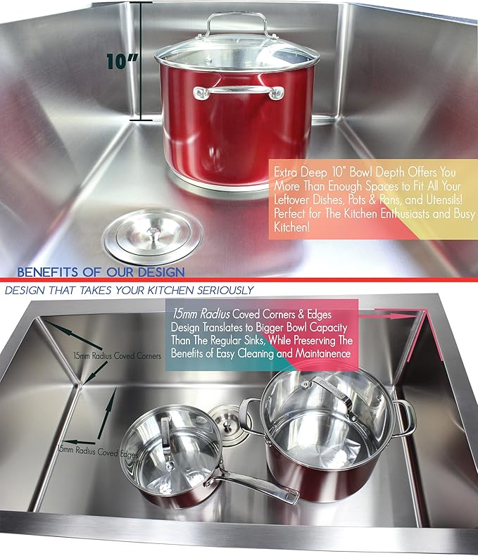 32 in. x 19 in. x 10 in. 16-Gauge Stainless Steel Undermount 50/50 Double Bowl Kitchen Sink with Silicon Dishrack and Strainer