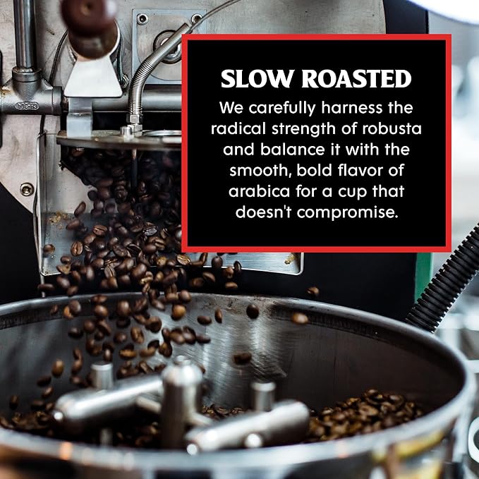 Death Wish Coffee, Organic and Fair Trade, Light Roast Ground Coffee, 16oz