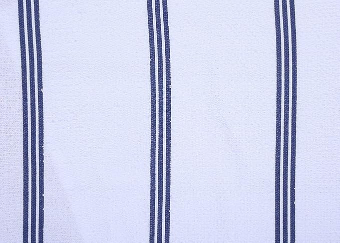 AMOUR INFINI Kitchen Towels Pack of 4 - Absorbent, Quick Drying Premium Cotton Tea Towel - Kitchen Linens 16x28 Inch Dish Towels with Hanging Loop (Blue)