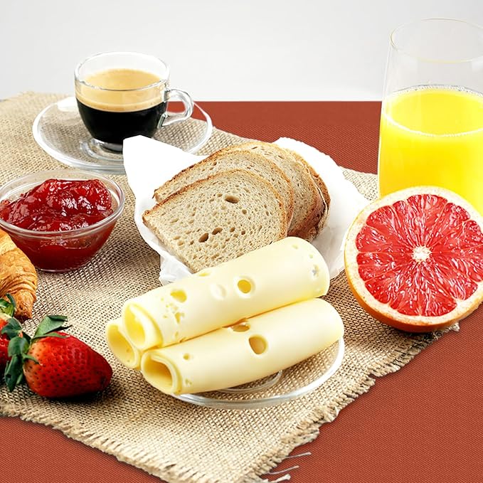 homing Rectangle Vinyl Tablecloth, Waterproof Spillproof Plastic Flannel Backed Table Cloth, Wipe Clean Table Cover for Dining, Buffet Parties and Camping (Rust, 60" x 120")