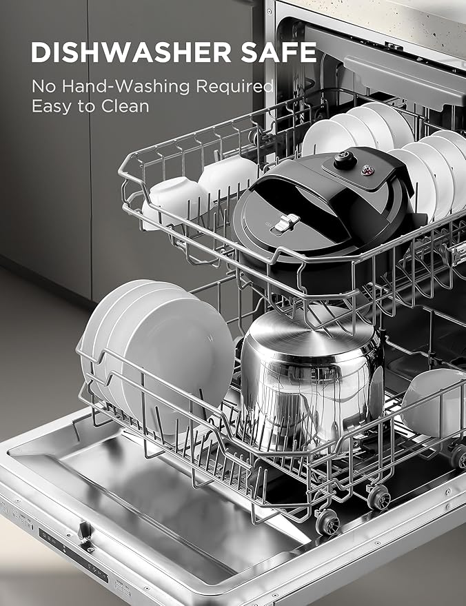 Midea 10-in-1 Electric Pressure Cooker with Slow Cooker, Steamer, Saute, Sous Vide, and Bake Modes, Stovetop & Oven Safe Stainless Steel Pot, 6 Quarts