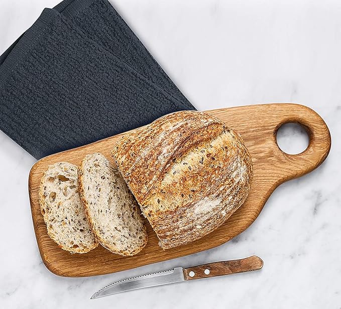 Softolle Bar Mop Towels, Pack of 12-16x19 Inches - 100% Cotton Super Absorbent Towels, Multi-Purpose for Home and Bar Cleaning (Grey)