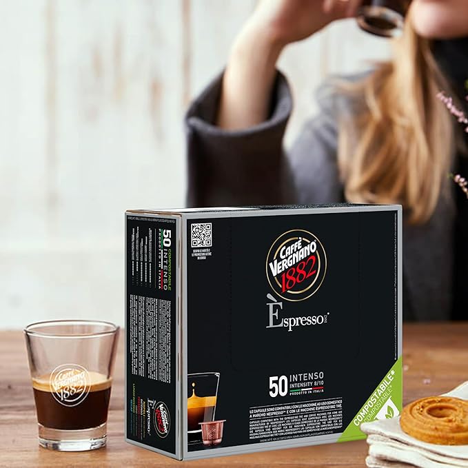 Caffe' Vergnano Medium Roast Espresso Original Line Machine Compatible Capsules