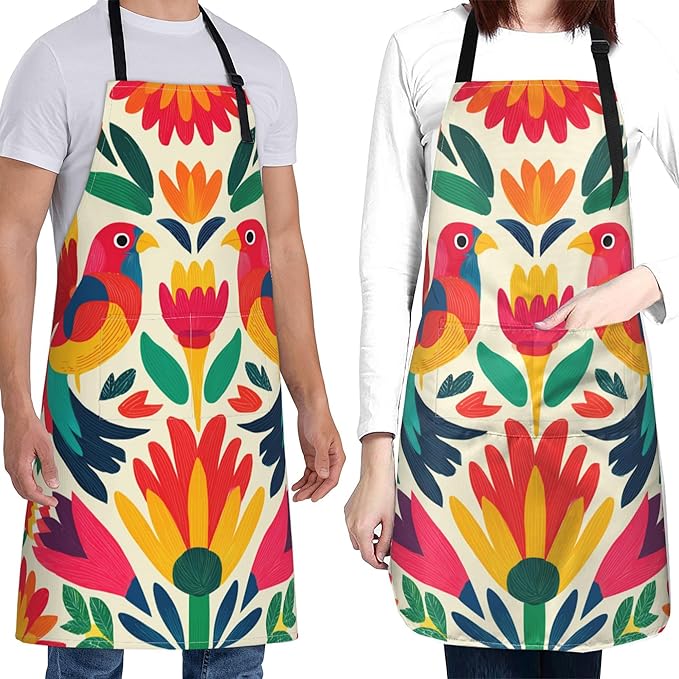 Funny Animal Apron with 2 Pockets Waterproof for Men Women Kitchen Garden Decor