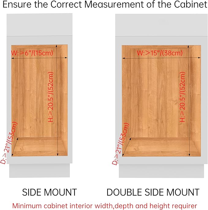 Narrow Pull Out Cabinet Organizer(4⅜" W x 18⅛" D),Pull Out Spice Rack, 3-Tier Side Mount Slide Out Spice Rack for Narrow Cabinet