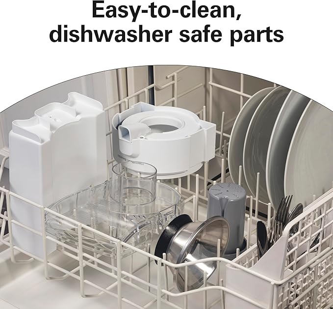 Hamilton Beach HealthSmart Juicer Machine, Compact Centrifugal Extractor, 2.4” Feed Chute for Fruits and Vegetables, Easy to Clean, BPA Free, 400W, White (67501)