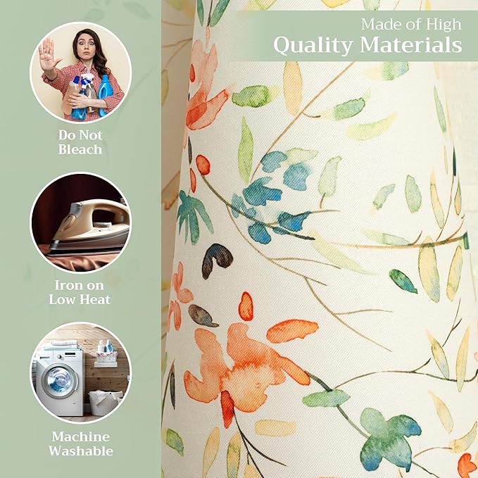 Maison d' Hermine Kitchen Towels Set of 2 100% Cotton 27.50" x 20" Reusable Cloth Tea Dish Towels Absorbent with Hanging Loop for Kitchen, Home, Dining, Cocktail Parties Spring/Summer (Colmar)