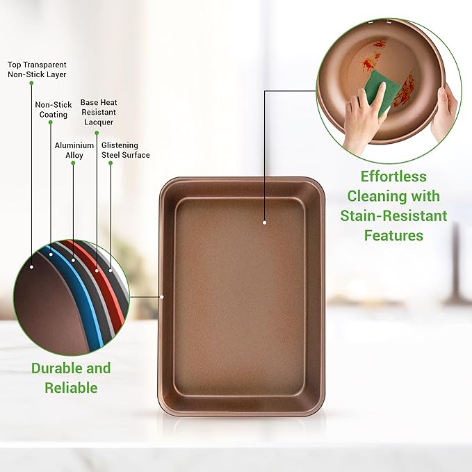 NutriChef 20-Piece Nonstick Kitchen Cookware Set - PFOA/PFOS-Free Heat Resistant Lacquer Kitchenware w/ Bakeware, Frying Pans, Cooking Pots, Utensils