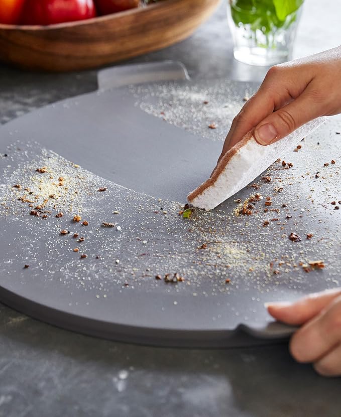 GreenPan Premiere Ovenware Healthy Ceramic Nonstick 16.5" Pizza Pan, PFOA and PFAS-Free, Warp-Free Bakeware, Durable Quick Heating Baking Tray, Oven and Broiler Safe to 600F, Dishwasher Safe, Gray