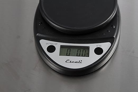 Escali Primo NSF Listed Digital Scale, 11 lb/5 kg, Black (SCDGP11BK)