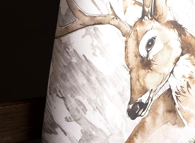 Maison d' Hermine Kitchen Towels Set of 3 100% Cotton 20" x 27.5" Reusable Cloth Tea Dish Towels Absorbent with Hanging Loop for Kitchen Dining Thanksgiving Christmas Decorations (Mountain Life)