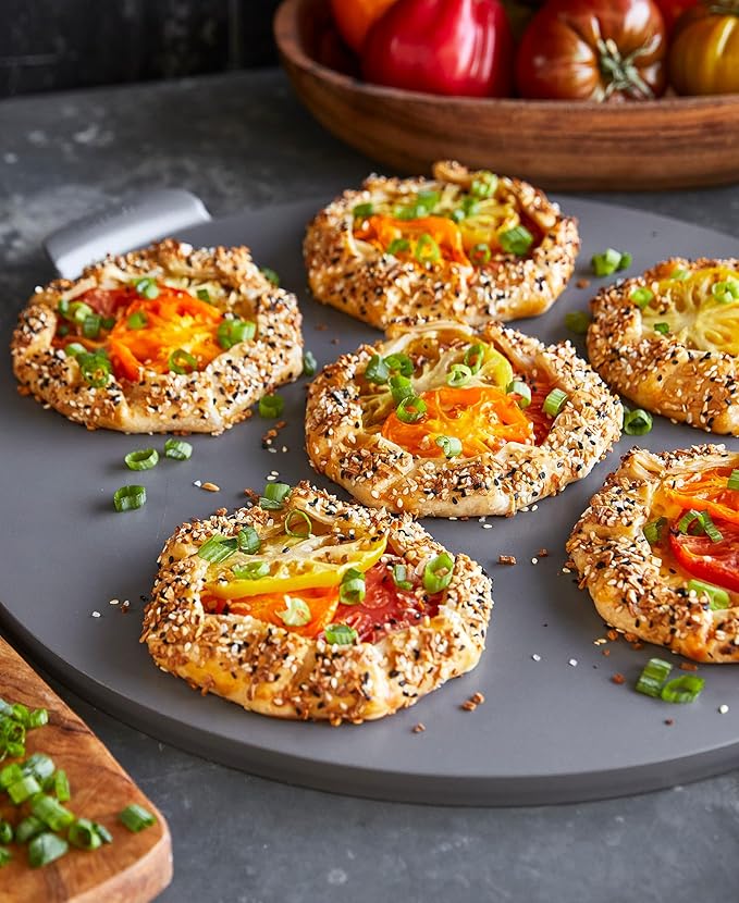 GreenPan Premiere Ovenware Healthy Ceramic Nonstick 16.5" Pizza Pan, PFOA and PFAS-Free, Warp-Free Bakeware, Durable Quick Heating Baking Tray, Oven and Broiler Safe to 600F, Dishwasher Safe, Gray