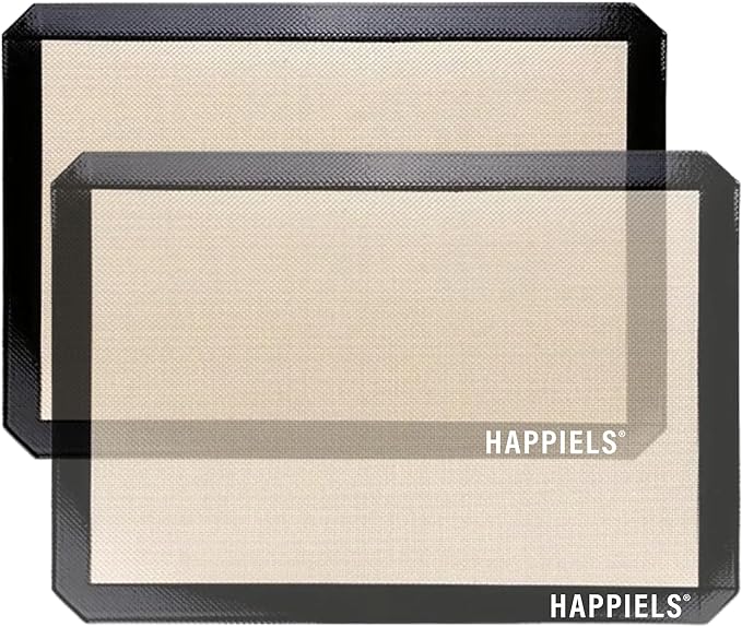 NonStick Baking Mats for 15 inch Sheets 2-Pack | Silicone Nonstick Baking Mats 10 x 15 inches | Cookie Sheet Mat 10x15 | | Silicon Mats 15x10 in