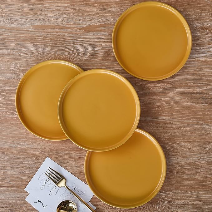 Stone lain Cleo Stoneware Dinnerware Set, 16-Piece Service for 4, Yellow