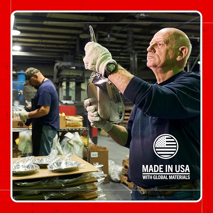 Heritage Steel Eater Series 8 Piece Core Set | Made in USA | 5 Ply Fully Clad Stainless Steel Cookware Set | Stay Cool Handle | Induction Ready & Non-Toxic