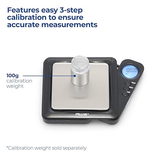 American Weigh Scales 100g x 0.01g Digital Pocket Weight Scale | High Precision Digital Gram Scale 0.01g Accuracy Pocket Scales LCD Display Grams Ounces, Powder, Ideal for Kitchen Lab Jeweller Coins
