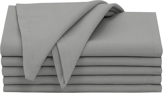 Ruvanti Cloth Napkins Set of 6, 18x18 Inches, 100% Cotton, Washable, Soft & Absorbent, Perfect for Wedding, Christmas, ‎Thanksgiving Dinners - Wild Dove