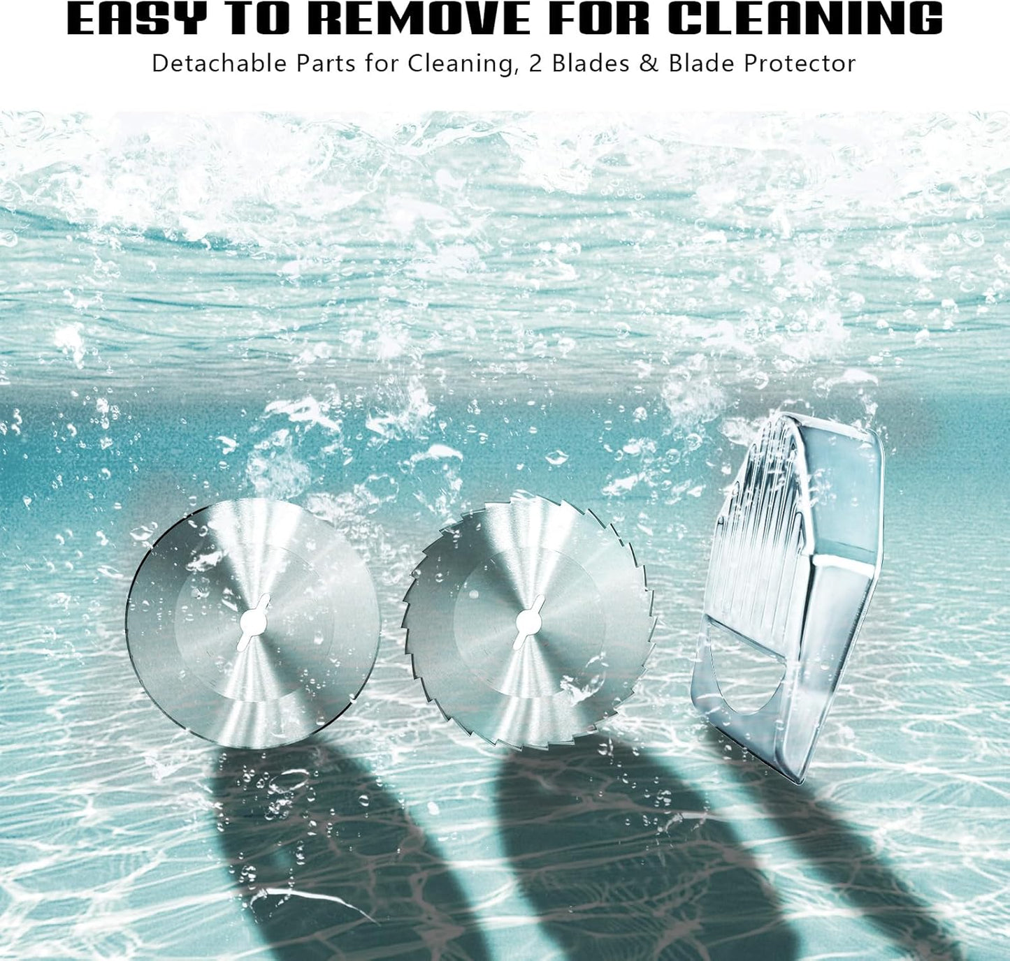 VONCI 80W Commercial Gyro Cutter, Electric Shawarma Knife, Doner Kebab Meat Slicer With 2 Blades, 2600 RPM, 0-8mm Adjustable Thickness, Powerful Turkish Grill Machine.