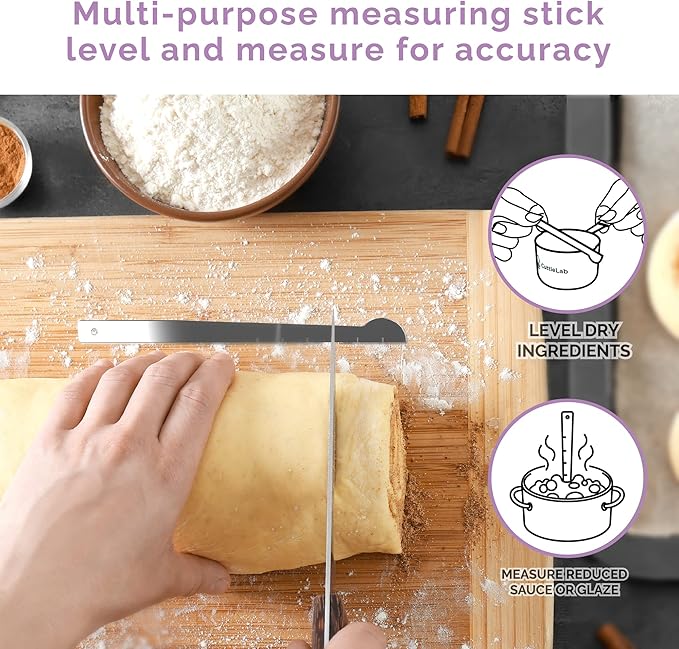 Measuring Cups and Measuring Spoons Set of 14 - Stainless Steel Measuring Cups and Spoons Set, Includes 1/8 Teaspoon Measuring Spoon, 1/8 Cup Measuring Cup, Leveler Dry (14,Cotton Candy)