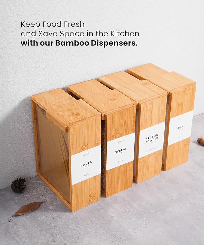 APT 1101 Food Dispenser 2L | Kitchen Organizers and Storage | Food Containers & Cereal Dispenser for Pantry Organization And Storage Container | Cereal, Rice, Flour, Snack (Acrylic, 1)