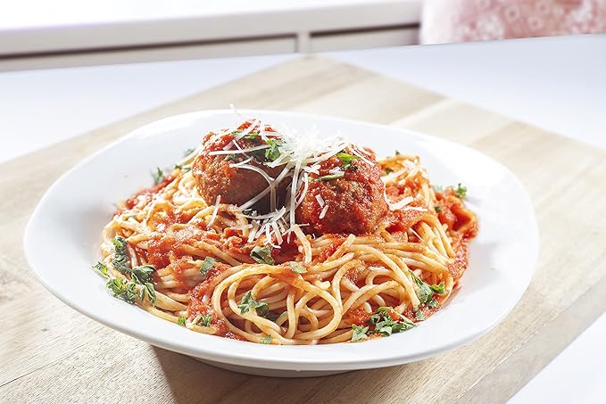 Pasta Maker Machine- Heavy Duty Chrome Coated Steel Construction with Fettucine & Spaghetti Attachments, Rollers w Adjustable Thickness Settings, Manual Hand Crank, Includes Recipe Guide, Xmas Gift