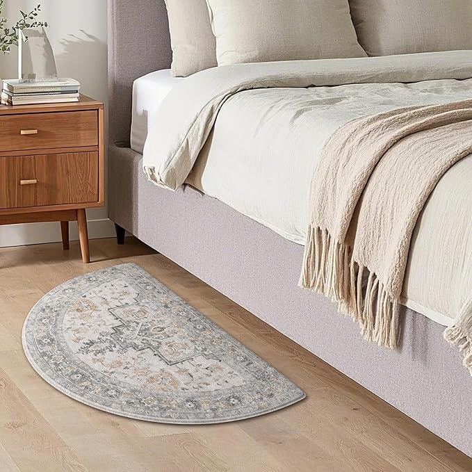 GENIMO Kitchen Mats for Floor, Washable Anti Fatigue Mat for Cushioned, 18"x30", Waterproof Kitchen Rugs, Non Slip Foam Comfort Standing Mat Rug for Home, Sink, Desk, Office, Laundry, LightTaupeBrown