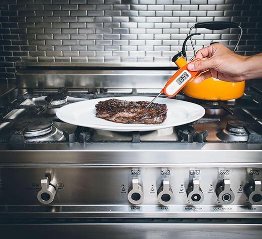 Lavatools Javelin® Ultra-Fast 2-Second Digital Instant Read Meat Thermometer for Grill and Cooking, 2.75" Probe, Compact Foldable Design, Large Display, IP65 Water Resistant, NSF Certified – Wasabi