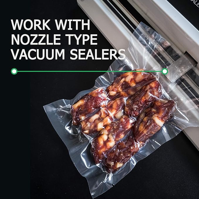 MAGIC SEAL Chamber Vacuum Sealer bags, 100 Quart 8" x 12" Vacuum Chamber Pouches for Food Storage & Sous Vide, BPA Free, Smooth/Non-Textured Bags, Not Compatible with FoodSaver-Type Sealers