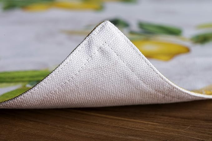Maison d' Hermine Placemats Set of 4 100% Cotton Washable Cloth Place Mats, Reusable Table Mats for Kitchen Dining Decoration, Party, Wedding, Restaurant Spring/Summer (Limoncello, 13" x 19")
